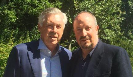 Napoli, incontro a Nyon tra Ancelotti e Benitez: 'Due tecnici di massimo livello' FOTO e VIDEO