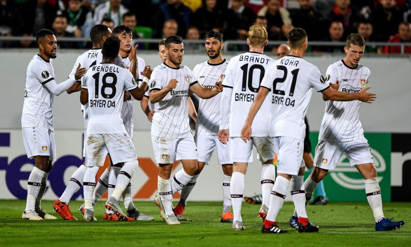 Bundesliga: prima vittoria per il Leverkusen, 1-0 al Mainz. Pari tra Eintracht e Lipsia