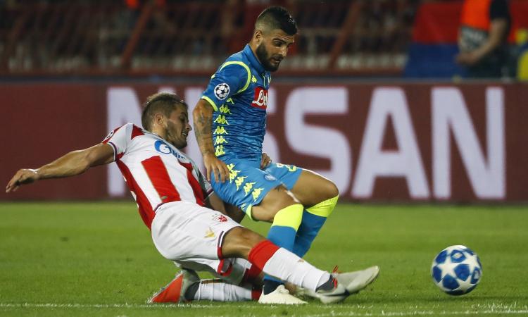 Il Napoli domina, ma contro la Stella Rossa è solo 0-0: si fa già durissima