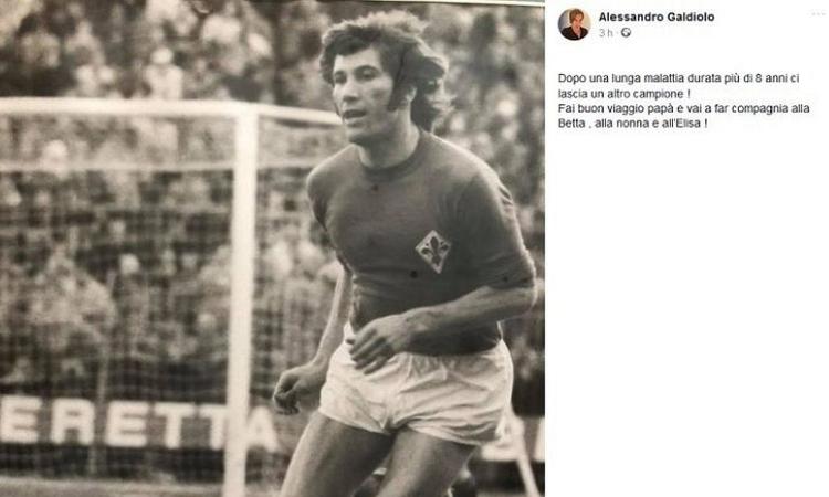 È morto Giancarlo Galdiolo. Storica bandiera della Fiorentina, da 8 anni combatteva una brutta malattia