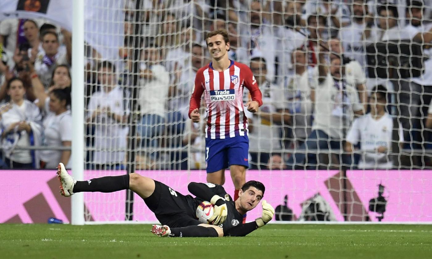 Real Madrid-Atletico è Courtois contro Oblak: finisce 0-0