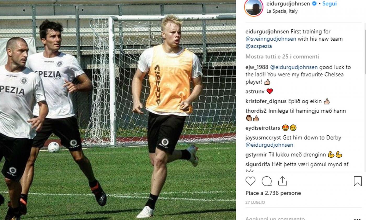 Spezia, UFFICIALE: Gudjohnsen in prestito all'Odense