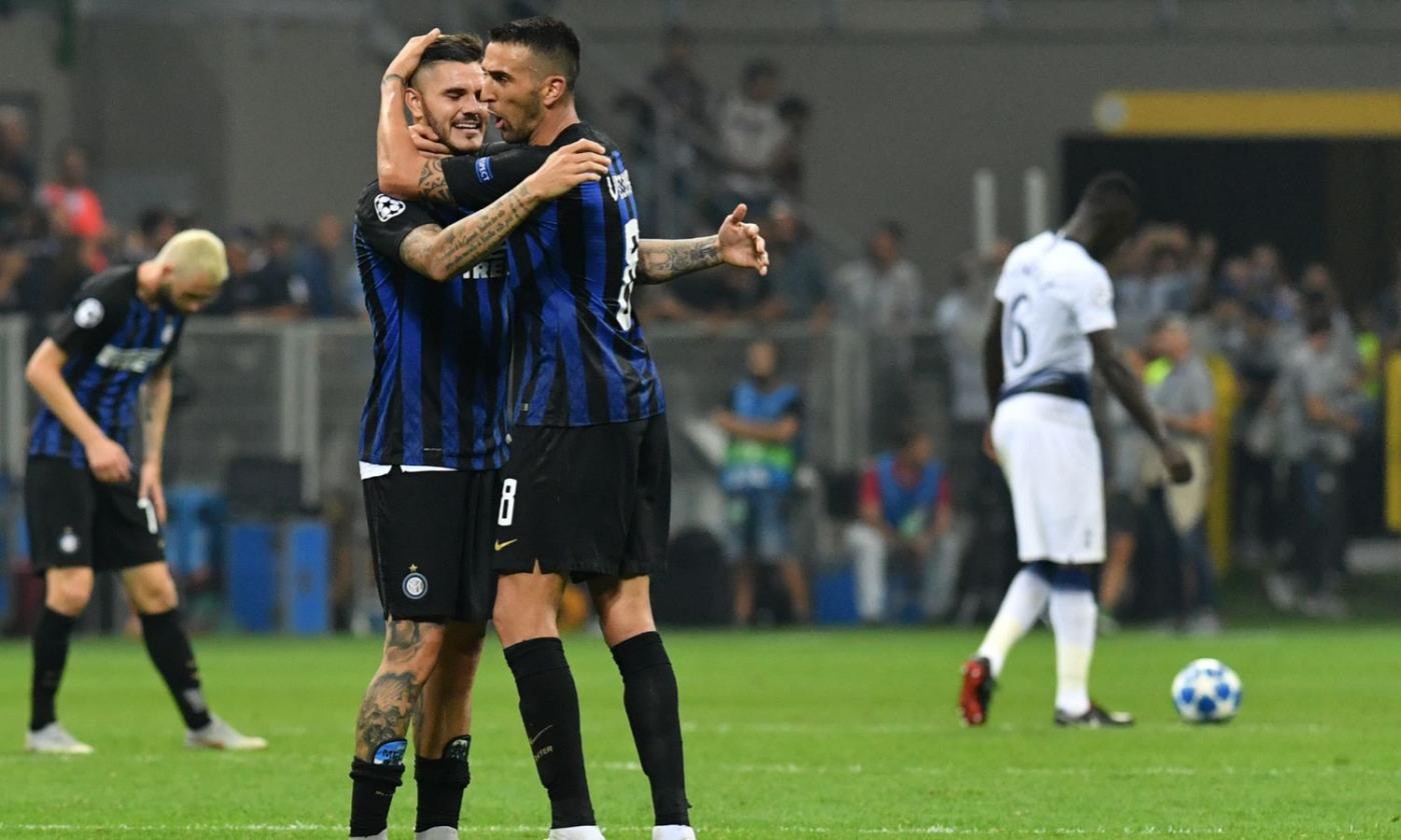 Icardi fa volare una pazza Inter che prima soffre e poi ribalta il Tottenham