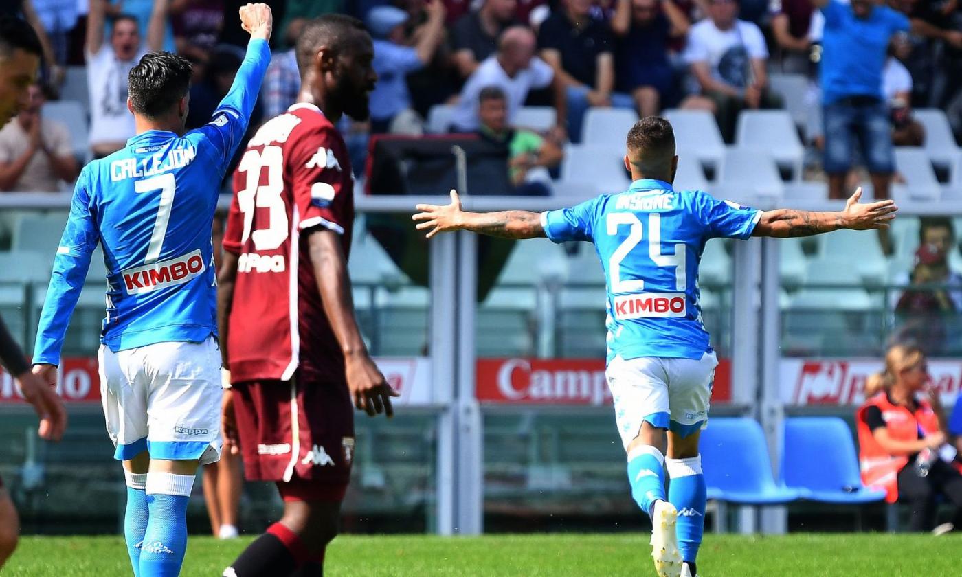 Insigne rilancia il Napoli: 3-1 al Torino