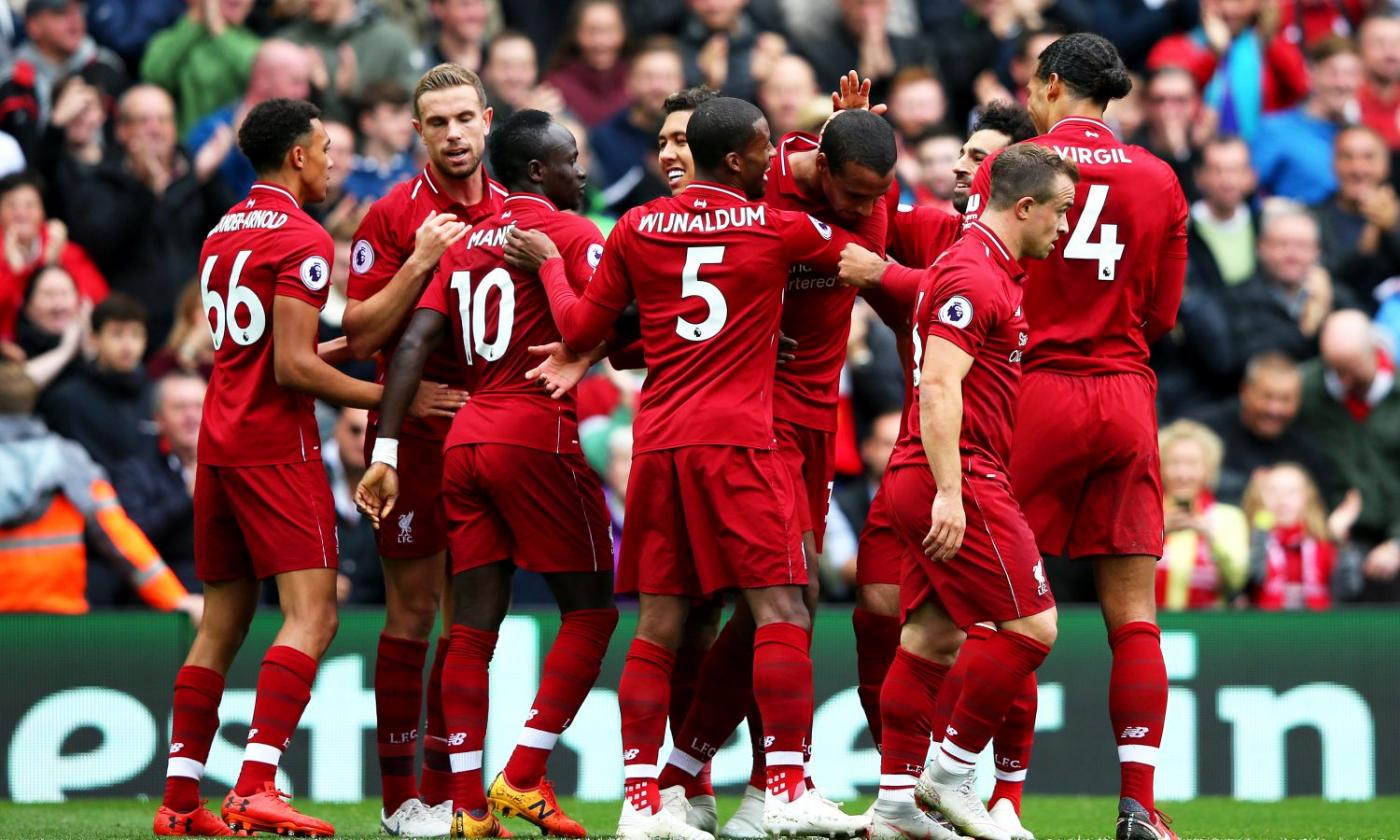 Premier: tris Liverpool e primo posto. Vincono City e Tottenham, pari United 