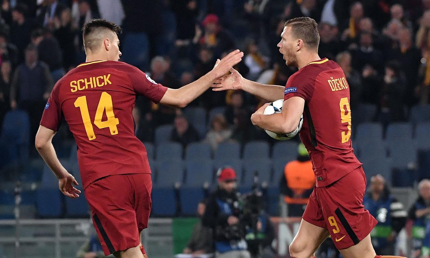 Schick e Dzeko non sono compatibili. Roma, l'intesa non c'è e non ci sarà mai