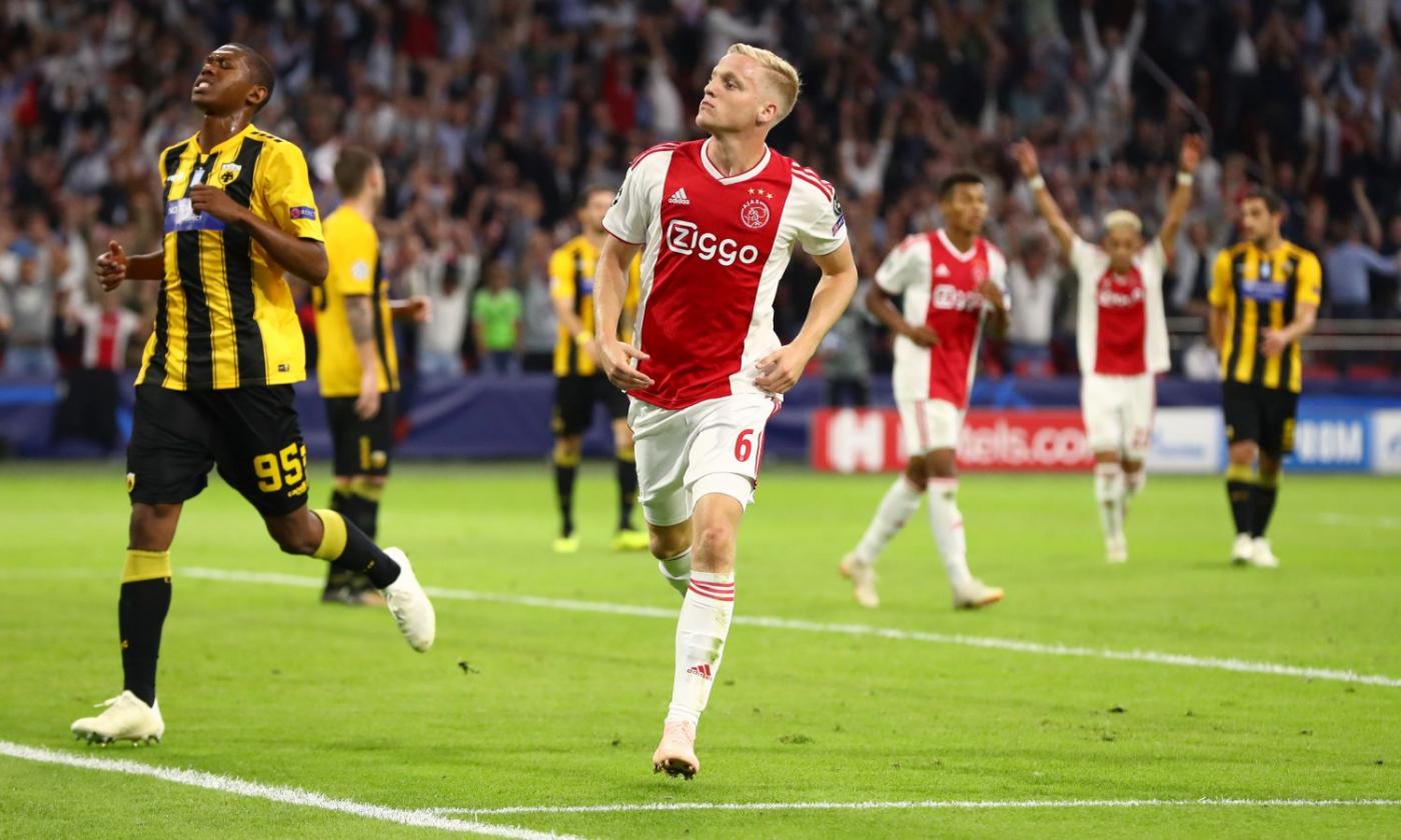 Ajax, Van de Beek: 'Tottenham? We are having a lot of fun at the moment...'