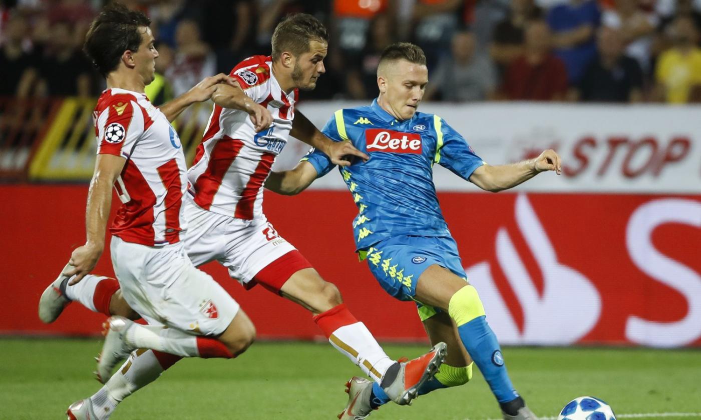 Il Napoli butta l'occasione di Belgrado. Zielinski bravo tranne che a far gol