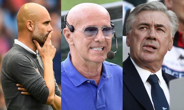 Guardiola: 'Futuro in Italia? Perché no'. Ancelotti: 'Insulti negli stadi, questo il nostro problema'. Sacchi sul bel gioco..