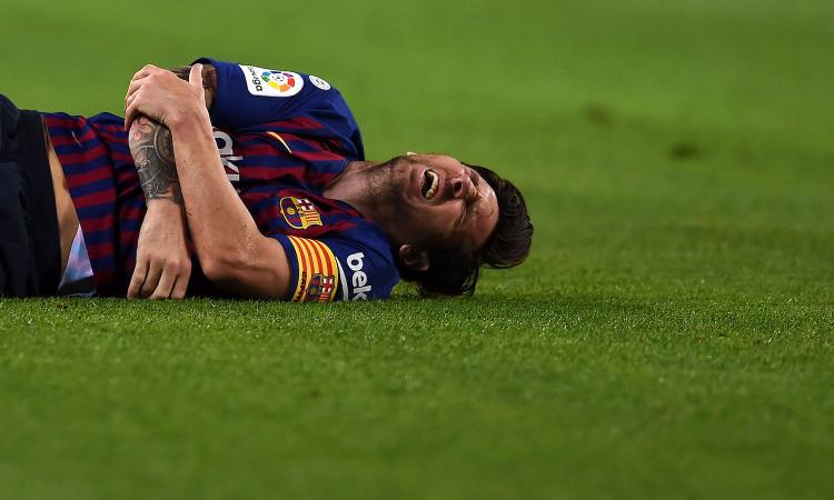 UFFICIALE: Messi salta Inter e Real. Frattura del radio, i tempi di recupero