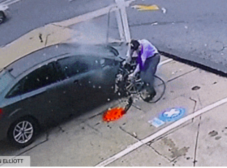 PIT STOP: gomma esplode in faccia e tragedia solo sfiorata, guarda il VIDEO