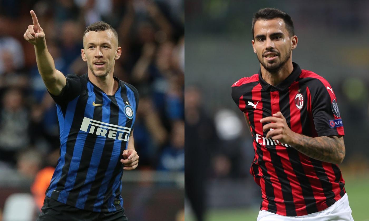 Stessa fascia, ma momenti agli opposti: Inter-Milan è anche Perisic vs Suso