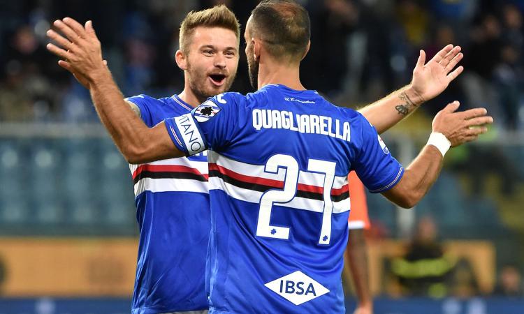 Quagliarella, rinnovo e gol: con lui e un super Praet la Samp annusa l'Europa