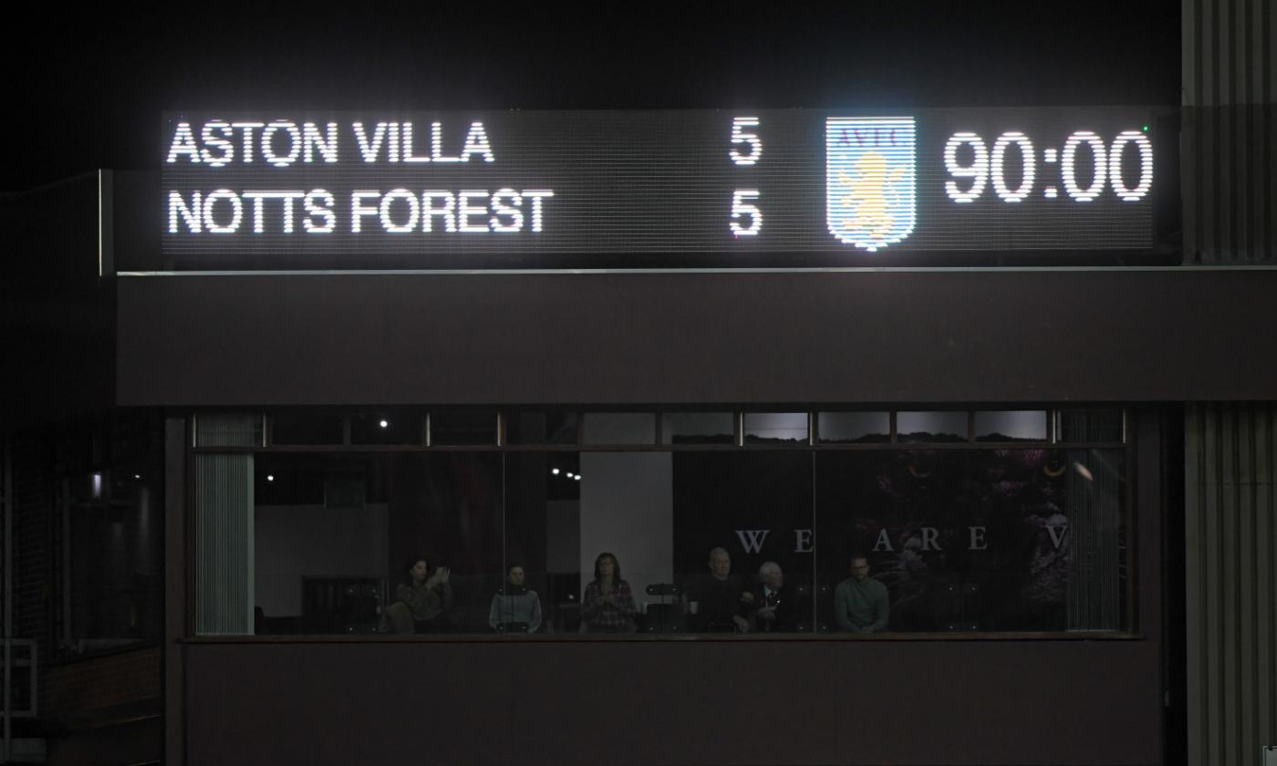 Altro che la Champions, l'evento ieri è stato Aston Villa-Nottingham Forest!