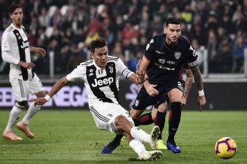 Dybala scivola Juve Ceppitelli Cagliari