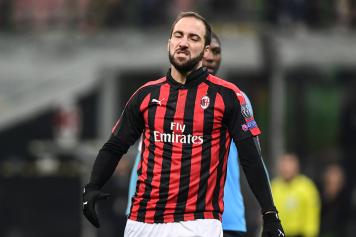 Higuain deluso Milan Dudelange