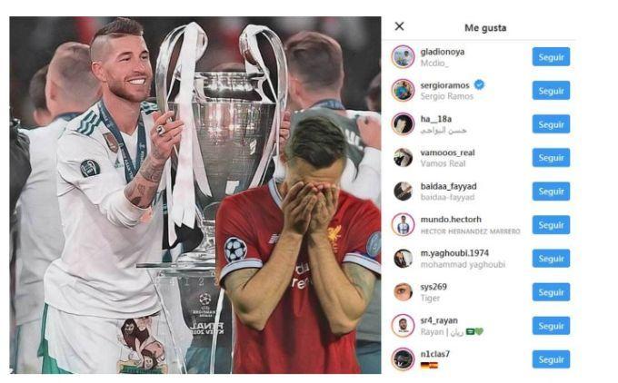 Ramos replica a Lovren con un 'like' che fa male