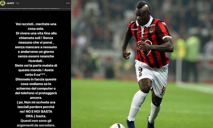 Balotelli contro i razzisti: 'Siete la parte malata del mondo, avete rotto il c...'