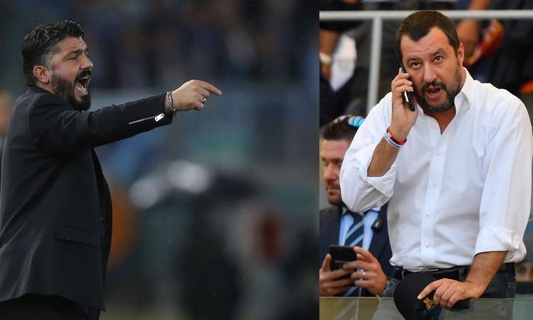 Salvini: 'Mi sto ricredendo su Gattuso'. Il Milan punta al sorpasso nel derby