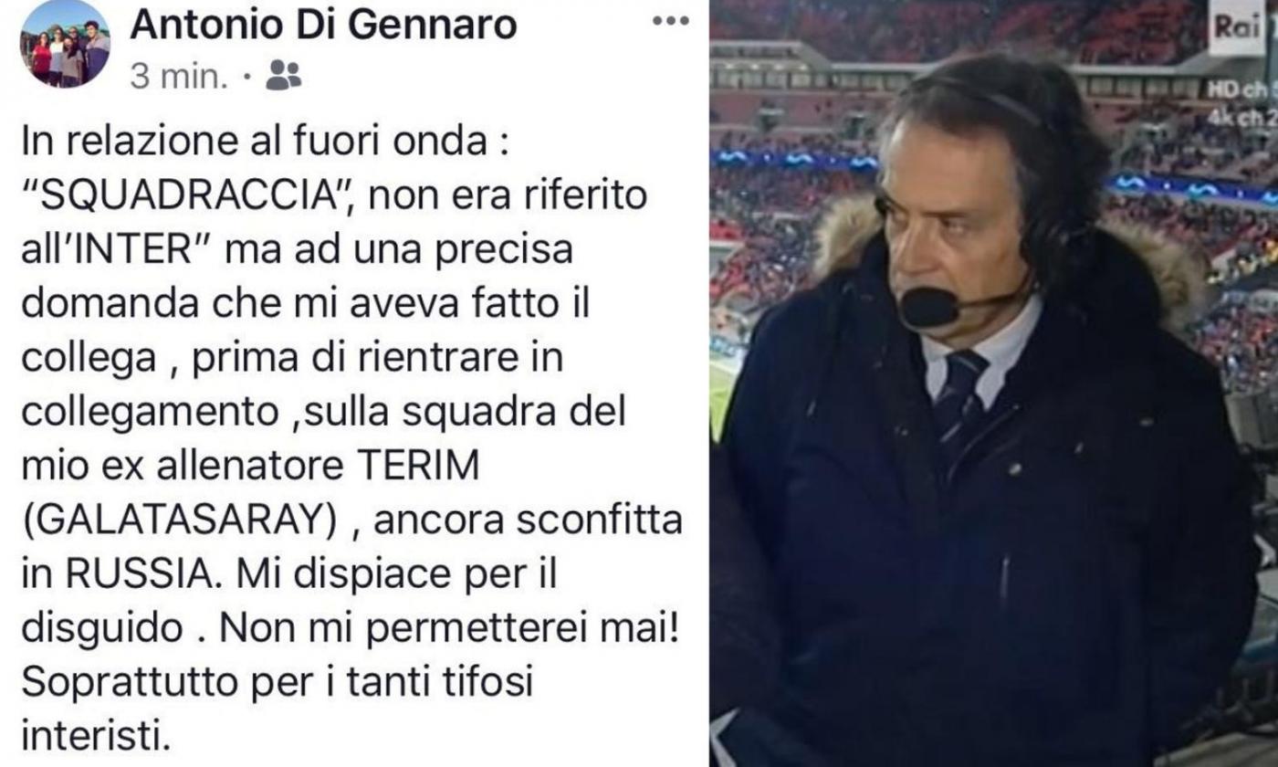 Di Gennaro e il fuorionda 'squadraccia': 'Mi riferivo al Galatasaray, non all'Inter'