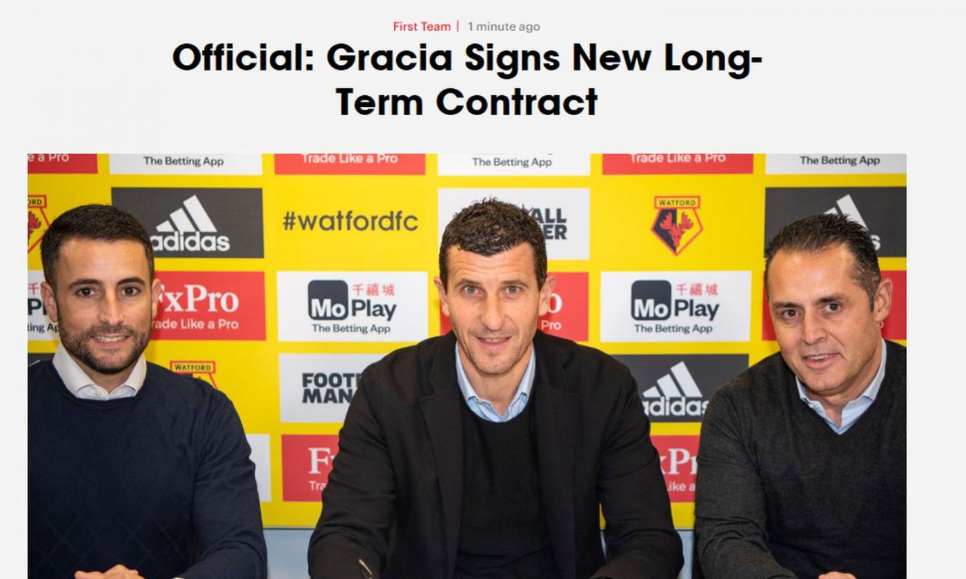 Watford, UFFICIALE: ha rinnovato Javi Gracia