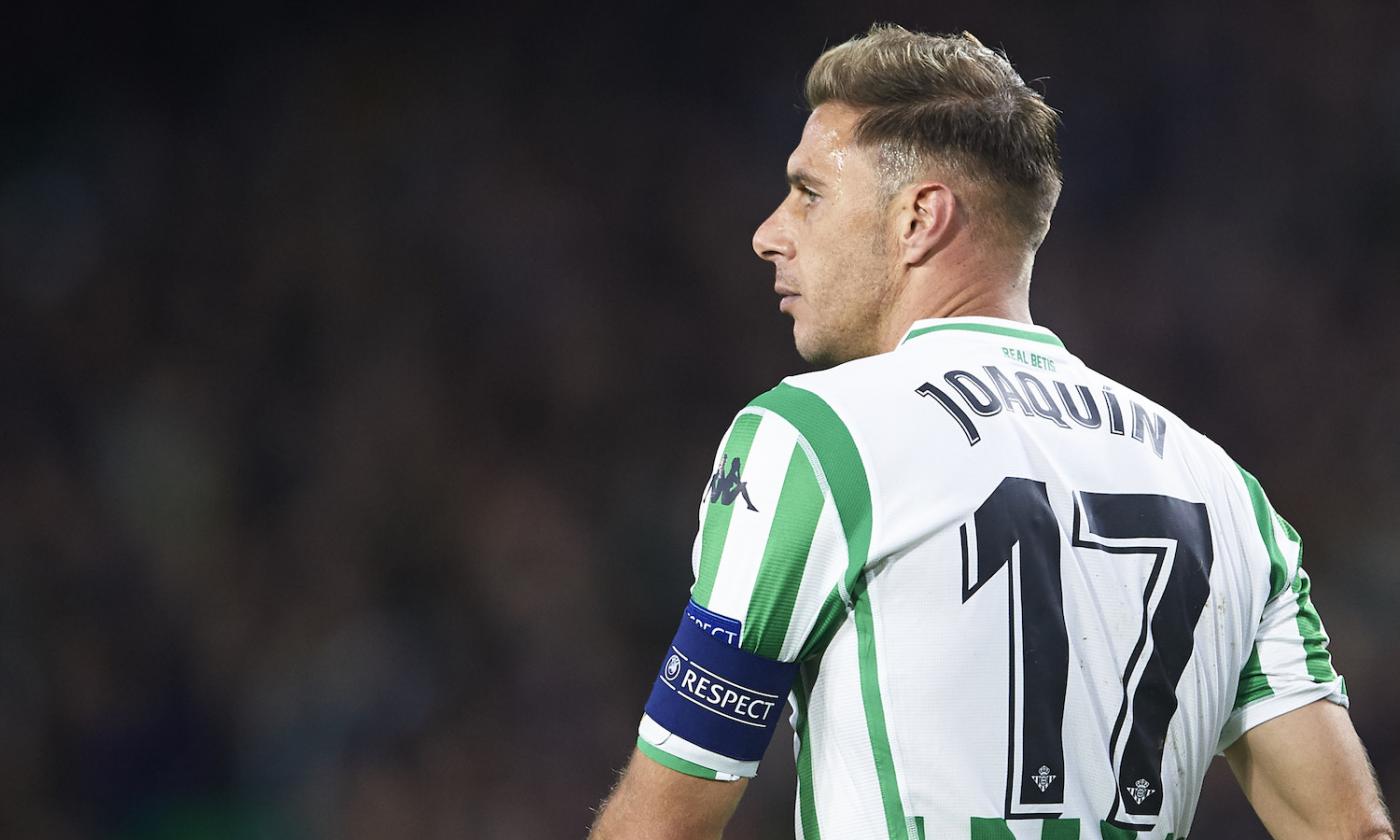 Betis, il vicepres. Catalan: 'Joaquin? Contratto in bianco, ci leviamo il cappello davanti a lui'