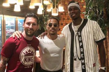 Image result for Pogba meets Messi in Dubai