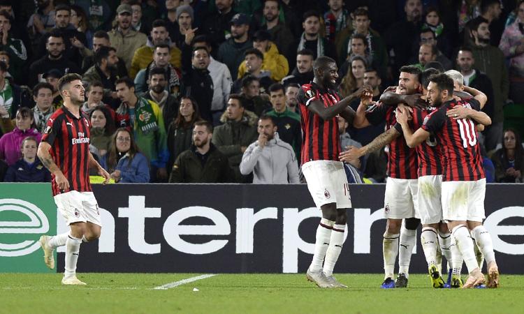 Il Milan non brilla, col Betis è 1-1: decisiva la sfida con l'Olympiacos