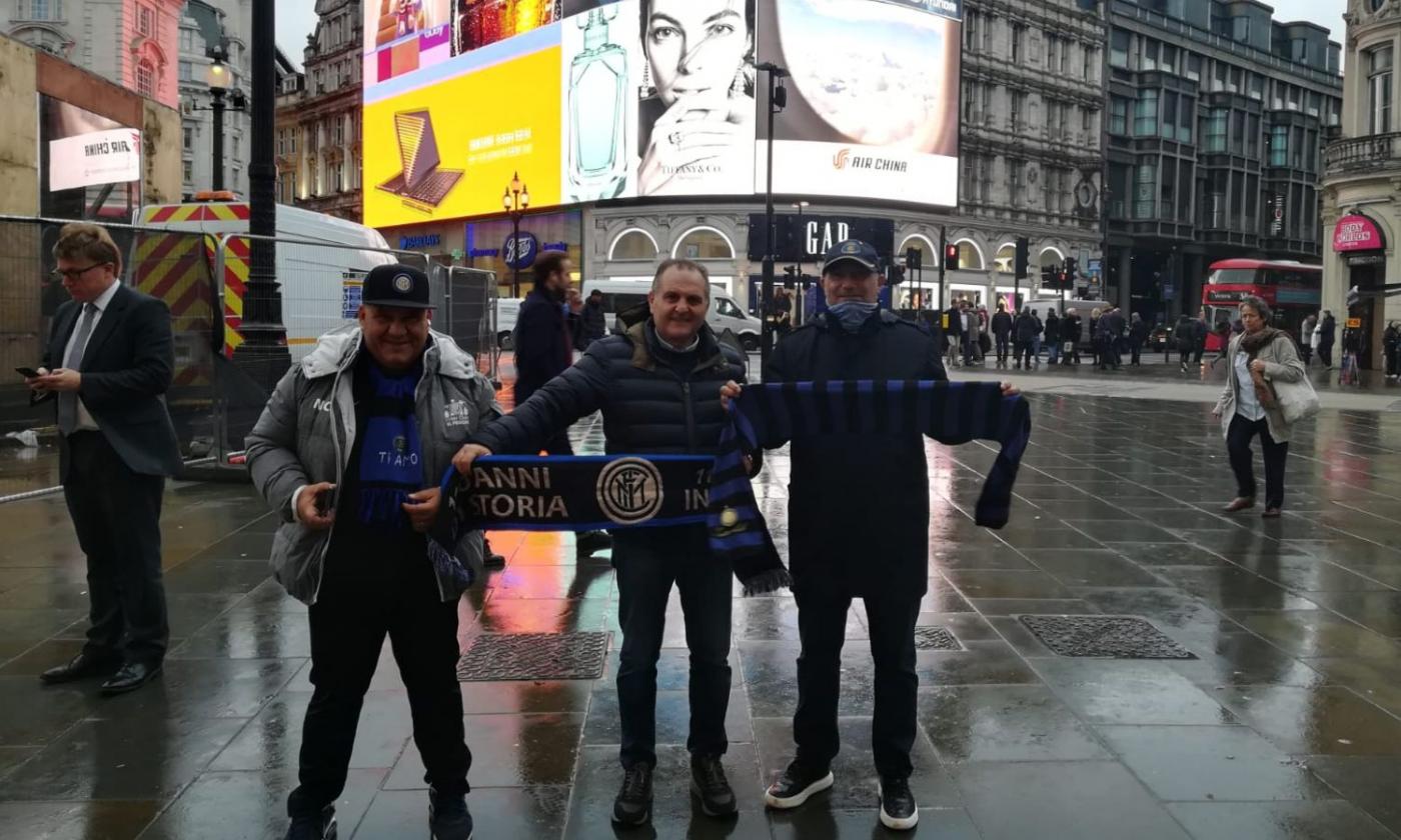 I tifosi dell'Inter invadono Londra: 'Serve una prova di squadra, la decide Vecino'