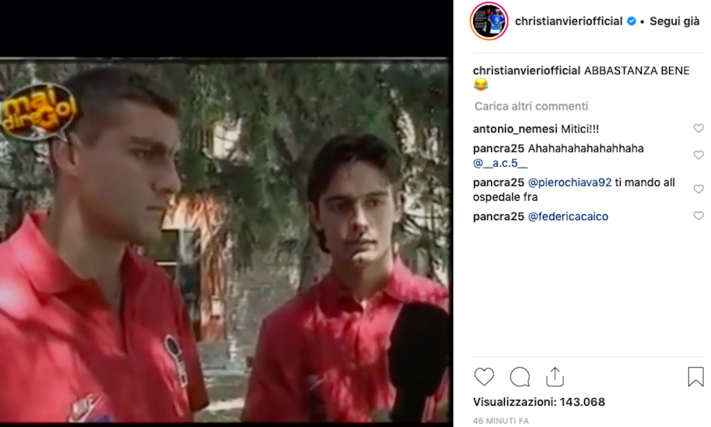 Vieri, VIDEO di 'Mai dire Gol' su Instagram: che risate con Inzaghi!