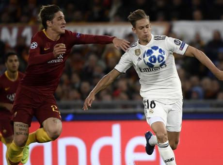 Roma-Real, i duelli: Solari annienta Di Francesco, ma Zaniolo batte Modric