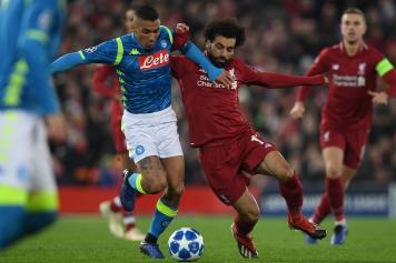Allan Napoli Salah Liverpool scontro