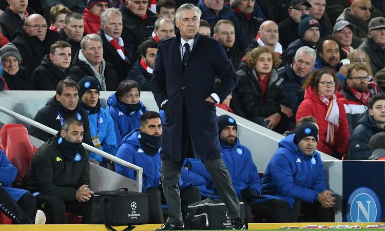Napoli, ingiustizia a Liverpool: Ancelotti non meritava di uscire dalla Champions!