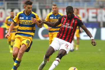 Bakayoko Milan concentrato Grassi Parma