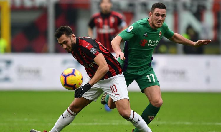 Quanti incroci tra Fiorentina e Milan, oggi l'incontro per Veretout e Cutrone