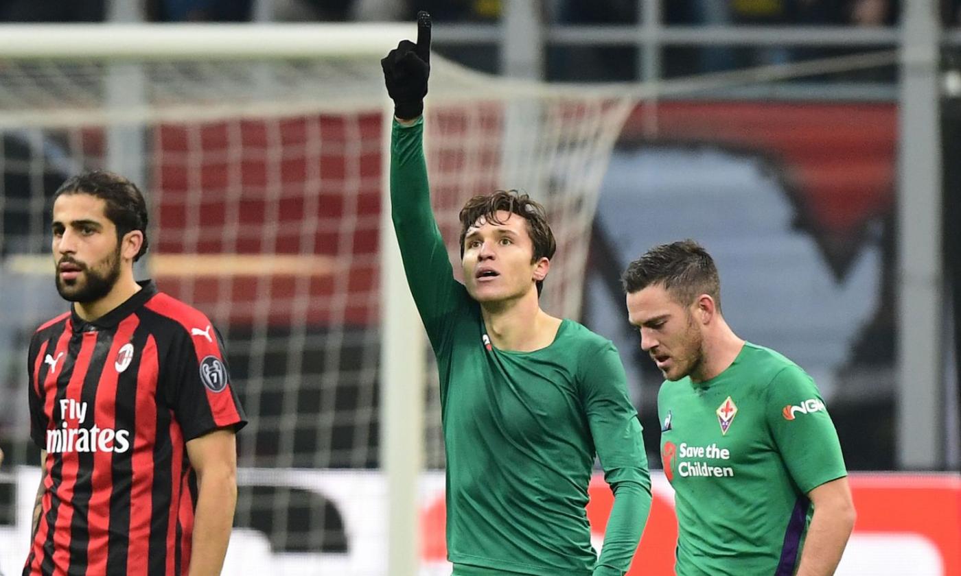 Il Milan non vince più: finisce 1-0 per la Fiorentina a San Siro, decide Chiesa