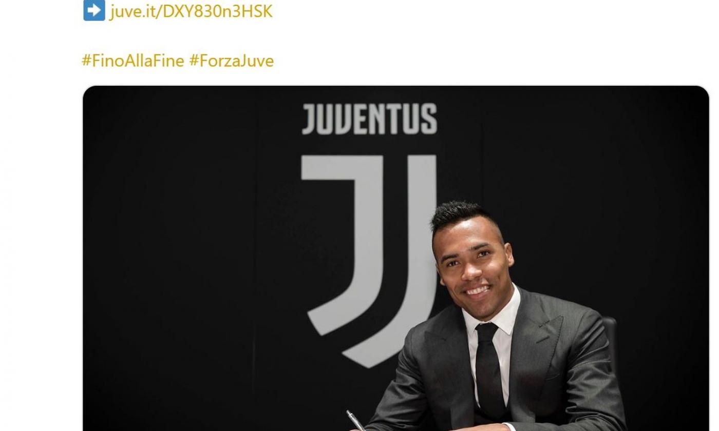 Juve, Alex Sandro: 'Rinnovo? Giornata felicissima, darò il massimo'