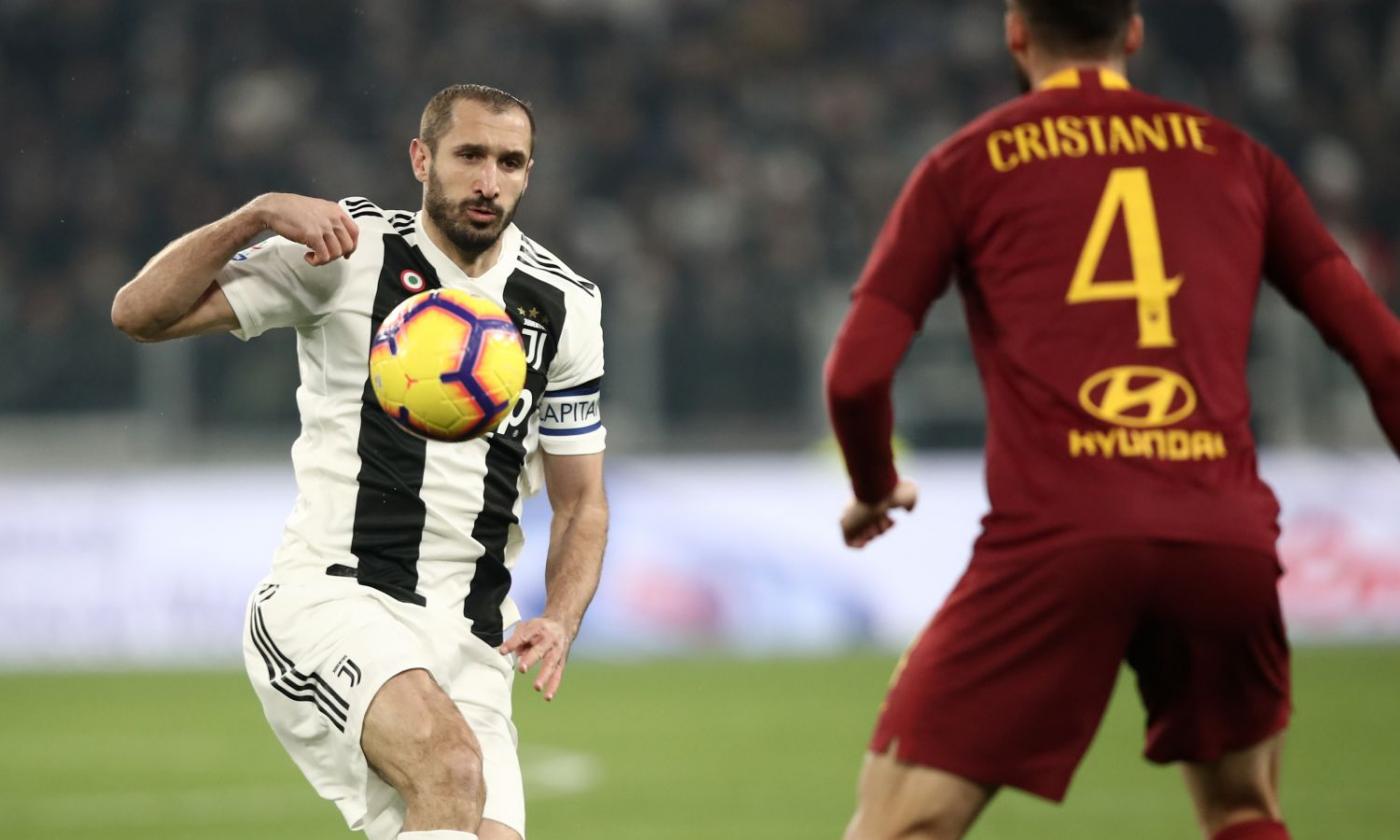 Juve, Chiellini: 'Gol annullato? Non mi sono neanche accorto, conta vincere'