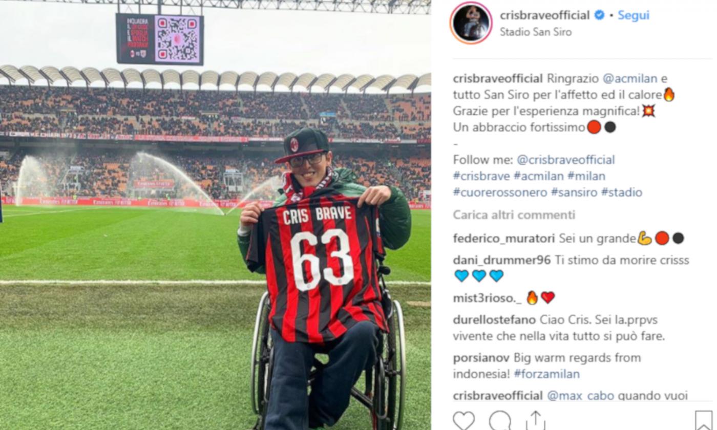 Cris Brave: 'Grazie Milan e grazie Cutrone, abbiamo la stessa fame di vita' VIDEO