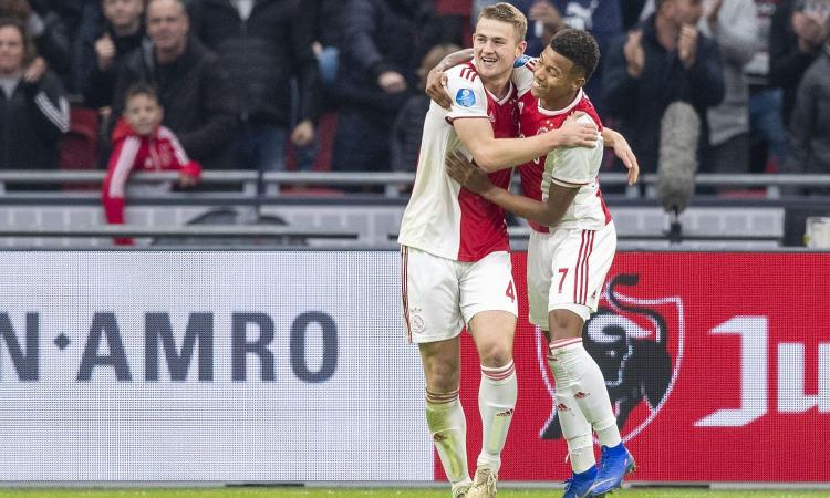 L'Ajax prepara l'asta per de Ligt: il Napoli ci pensa, quella visita alla Juve...