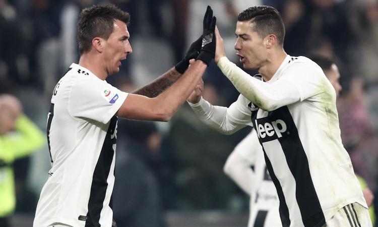 Can parla, Mandzukic e Ronaldo non trattengono le risate VIDEO