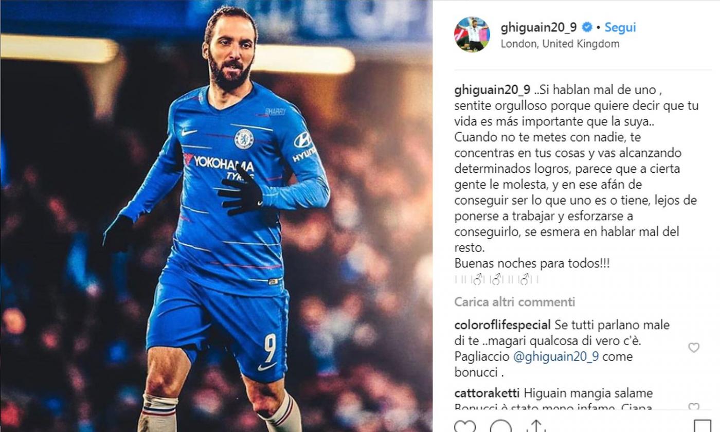 Chelsea: Higuain hits back at Italy interior minister Matteo Salvini