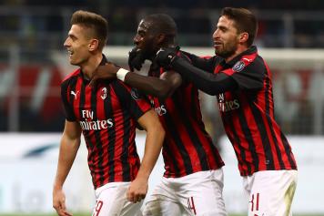 Piatek Bakayoko Borini trenino Milan