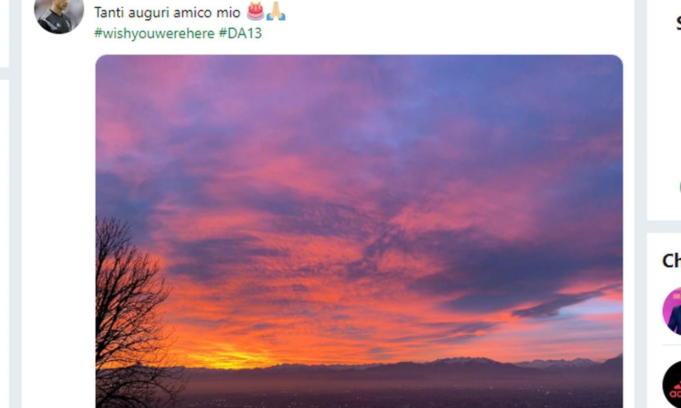 Bernardeschi, foto al cielo e messaggio ad Astori: 'Tanti auguri amico mio'