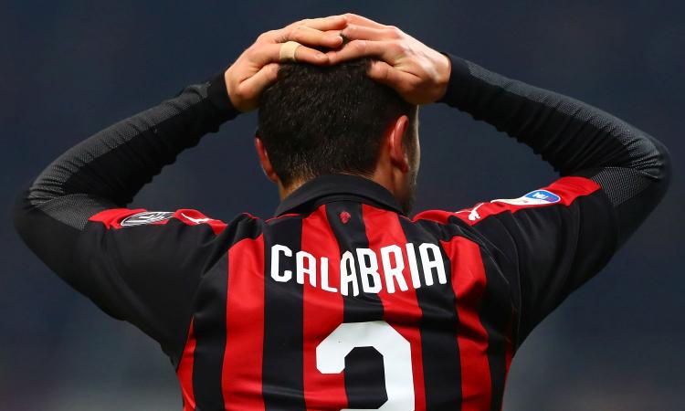 Milan, Calabria dal 1' contro la Roma