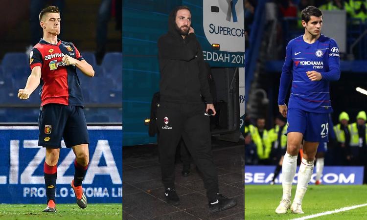 Milanmania: no a Piatek, solo Morata può far digerire l'addio di Higuain