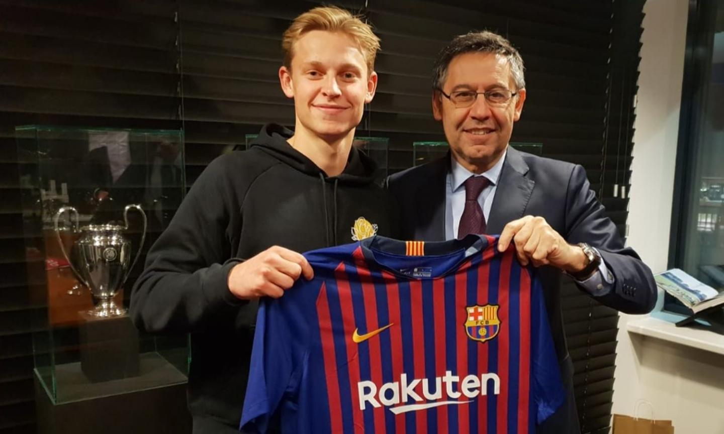 Frenkie De Jong's father reveals phone call with Messi ahead of Barcelona move