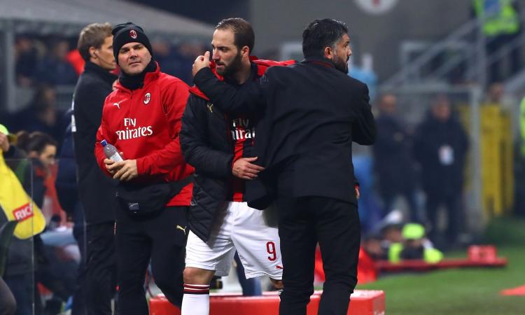 La furia di Gattuso contro Higuain. E quell'attacco a Bonucci...