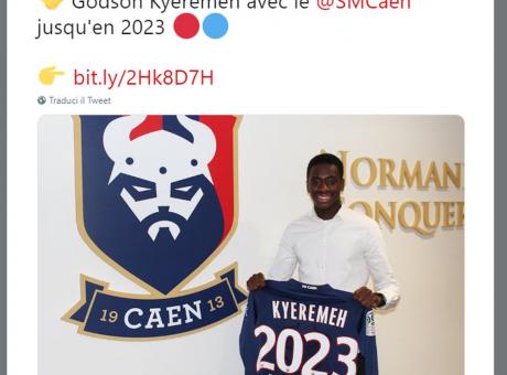Caen, UFFICIALE: rinnova un centrocampista