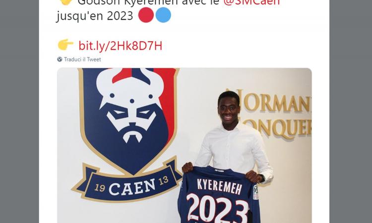 Caen, UFFICIALE: rinnova un centrocampista